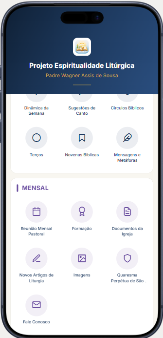 Tela do app